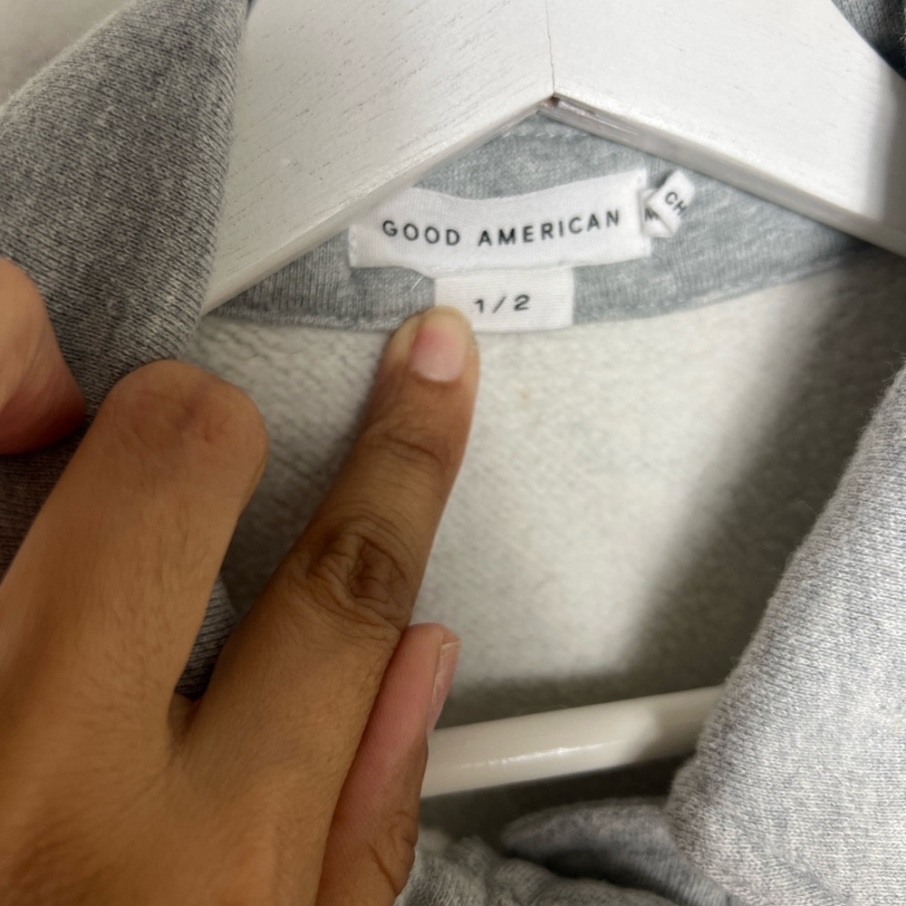 GOOD AMERICAN Fleece Cropped Shirt Jacket - Picture 4 of 8
